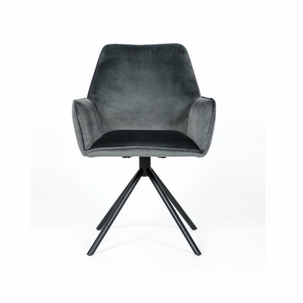 Sturtons - Uno Chair Grey Velvet